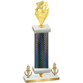 Premium Single Black Carbon Fiber Victory Pickleball Trophy