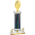 Premium Single Black Carbon Fiber Year Pickleball Trophy