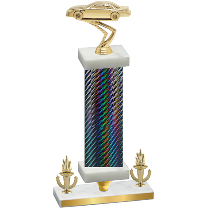 Premium Single Black Carbon Fiber Victory Cars Trophy
