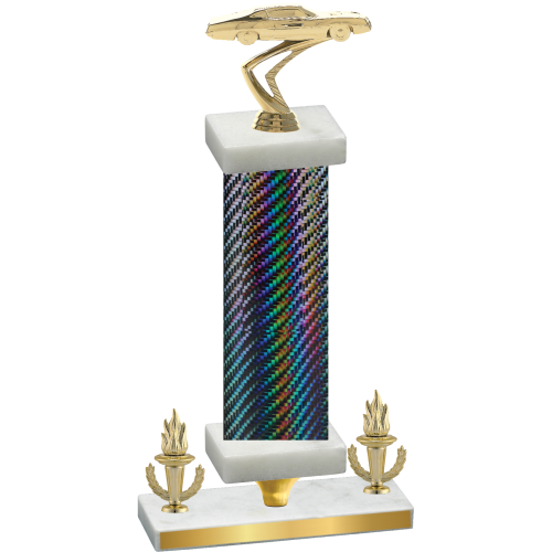 Premium Single Black Carbon Fiber Victory Cars Trophy