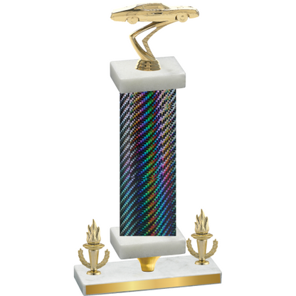 Premium Single Black Carbon Fiber Victory Cars Trophy