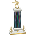Premium Single Black Carbon Fiber Victory Shooter Trophy