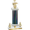 Premium Single Black Carbon Fiber Victory Music Trophy