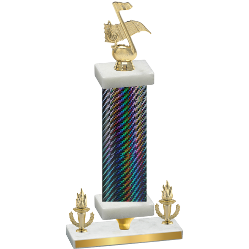 Premium Single Black Carbon Fiber Victory Music Trophy