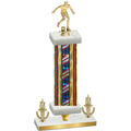 Premium Single Flag USA Victory Soccer Trophy