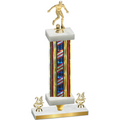 Premium Single Flag USA Year Soccer Trophy
