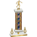 Premium Single Flag USA Victory Soccer Trophy