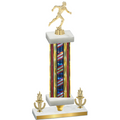 Premium Single Flag USA Victory Running Trophy