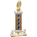 Premium Single Flag USA Year Football Trophy