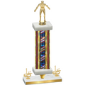 Premium Single Flag USA First Place Wrestling Trophy