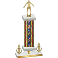 Premium Single Flag USA Victory Wrestling Trophy