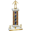 Premium Single Flag USA Year Wrestling Trophy