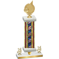 Premium Single Flag USA Year Volleyball Trophy