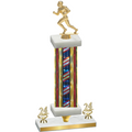 Premium Single Flag USA Year Football Trophy