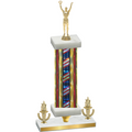 Premium Single Flag USA Victory Victory Trophy