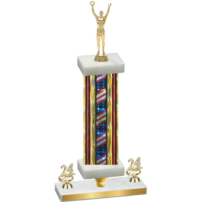 Premium Single Flag USA Year Victory Trophy