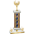 Premium Single Flag USA First Place Victory Trophy