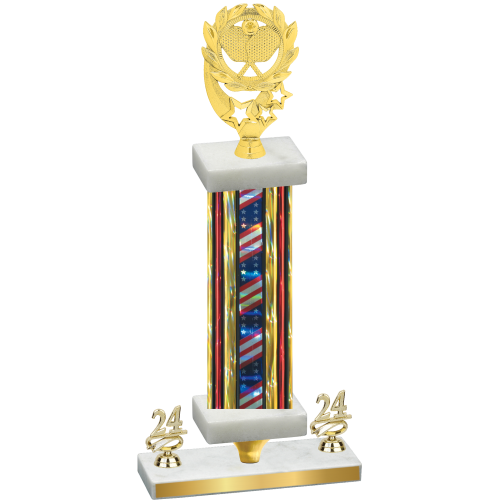 Premium Single Flag USA Year Pickleball Trophy