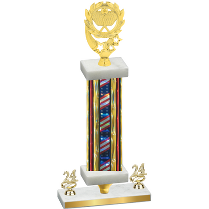 Premium Single Flag USA Year Pickleball Trophy