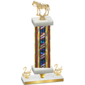 Premium Single Flag USA Second Place Horses Trophy