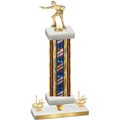Premium Single Flag USA First Place Shooter Trophy