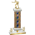 Premium Single Flag USA Year Shooter Trophy