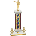 Premium Single Flag USA Victory Shooter Trophy