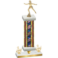 Premium Single Flag USA Third Place Skater Trophy
