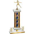 Premium Single Flag USA Year Skater Trophy