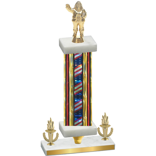 Premium Single Flag USA Victory Holiday Trophy