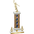 Premium Single Flag USA Victory Basketball Trophy