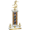 Premium Single Flag USA Victory Flag Football Trophy