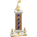 Premium Single Flag USA Victory Golf Trophy