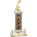 Premium Single Flag USA Year Golf Trophy