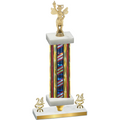 Premium Single Flag USA Year Academics Trophy