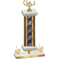 Premium Single Flag USA First Place Academics Trophy