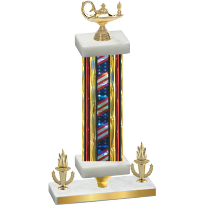 Premium Single Flag USA Victory Academics Trophy