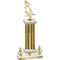 Premium Single Gold Glacier Victory Football Trophy