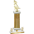 Premium Single Gold Glacier Year Football Trophy