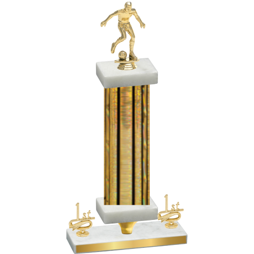 Premium Single Gold Glacier First Place Soccer Trophy