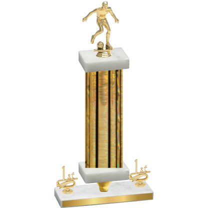 Premium Single Gold Glacier First Place Soccer Trophy