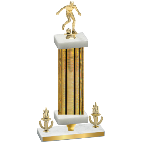 Premium Single Gold Glacier Victory Soccer Trophy