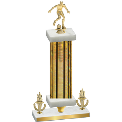 Premium Single Gold Glacier Victory Soccer Trophy