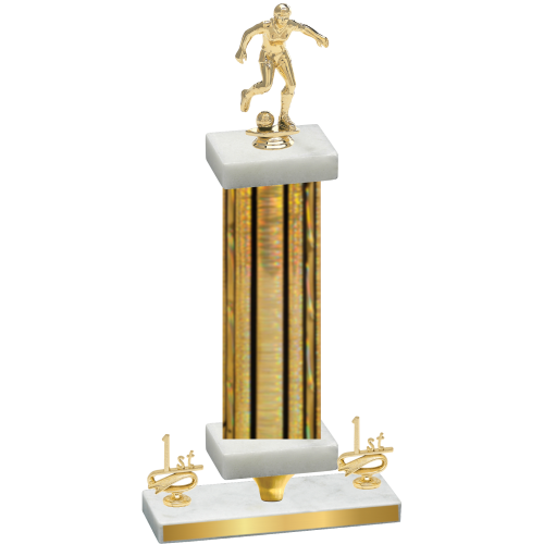 Premium Single Gold Glacier First Place Soccer Trophy