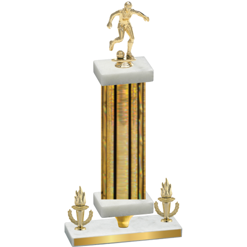 Premium Single Gold Glacier Victory Soccer Trophy