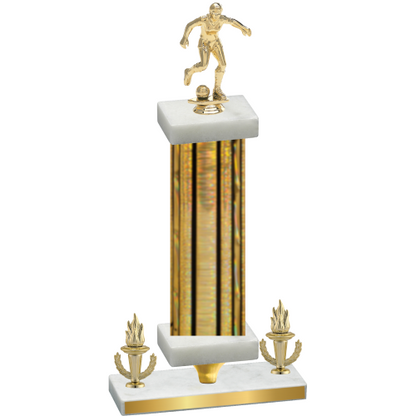Premium Single Gold Glacier Victory Soccer Trophy