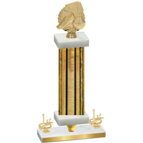 Premium Single Gold Glacier First Place Soccer Trophy