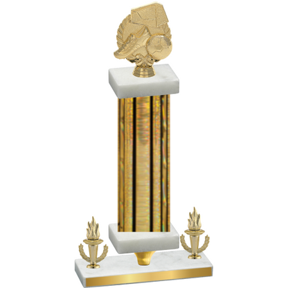 Premium Single Gold Glacier Victory Soccer Trophy