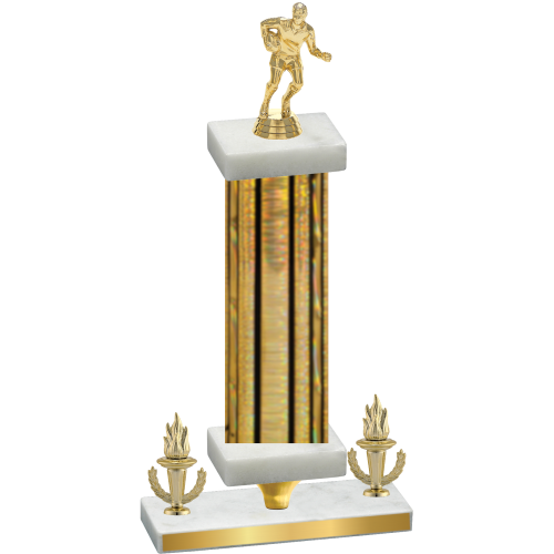 Premium Single Gold Glacier Victory Rugby Trophy