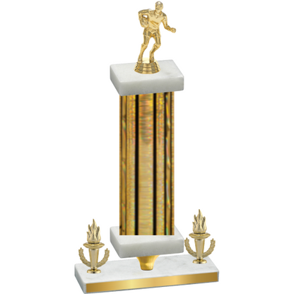 Premium Single Gold Glacier Victory Rugby Trophy